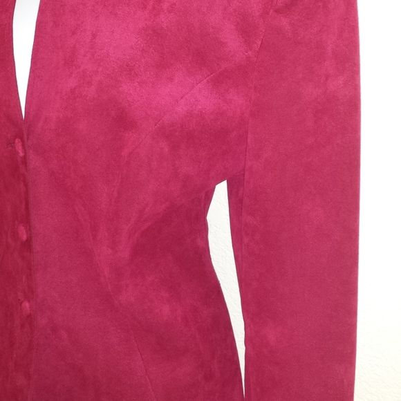 Adolph Schuman for Lilli Ann Pink Suede Blazer - Picture 5 of 11